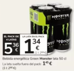 Monster - Bebida Energética Green