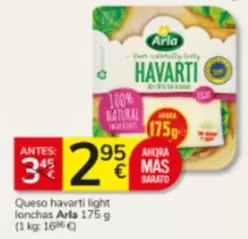 Arla - Queso Havarti Light Lonchas