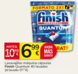Finish - Lavavajillas Máquina Cápsulas Quantum 40 Lavados