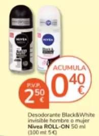 Nivea - Desodorante Invisible Hombre O Mujer