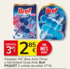 Bref - Penjador WC Blue Activ Floral O Gel Brillant