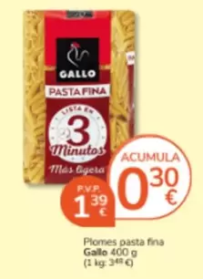 Gallo - Plomes Pasta Fina