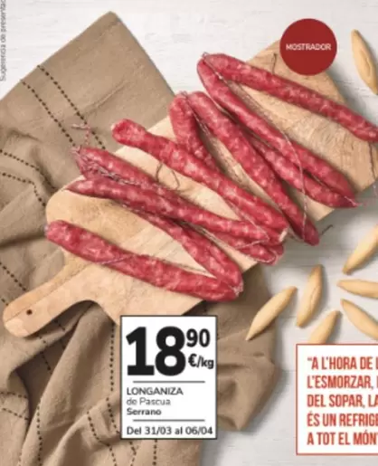 Serrano - Longaniza De Pascua