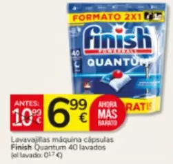 Finish - Lavavajillas Máquina Cápsulas Quantum 40 Lavados