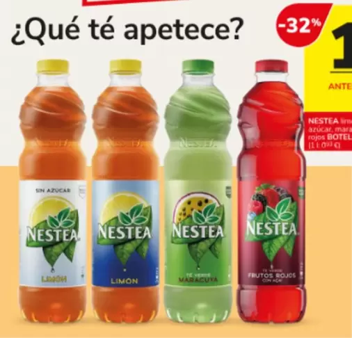 Nestea - Limon, Limon Sin Azucar, Maracuya O Frutos Rojos