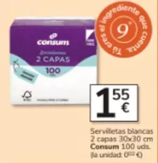 Consum - Servilletas Blancas