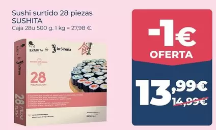 Sushita - Sushi Surtido 28 Piezas