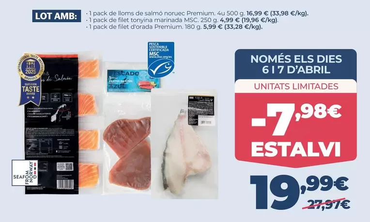 La Sirena - Lloms De Salmo Noruec Premium