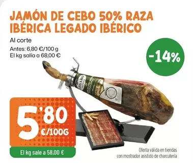 legado - Jamón De Cebo 50% Raza Ibérica Legado Ibérico