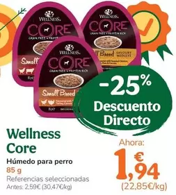 Wellness Core - Humedo Para Perro