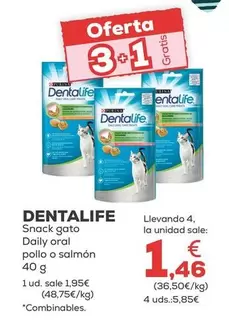 Dentalife - Snack Gato Daily Oral Pollo O Salmon