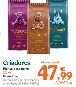 Criadores - Pienso Para Perro Grain Free