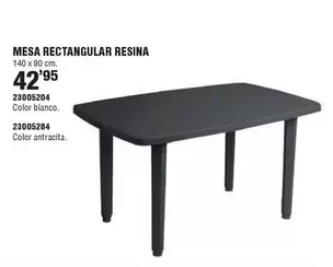 Mesa Rectangular Resina