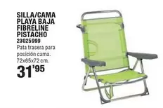 Silla/Cama Playa Fibreline Pistacho