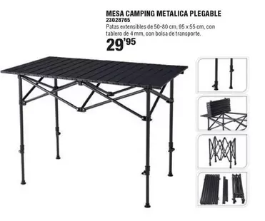 Mesa Camping Metalica Plegable