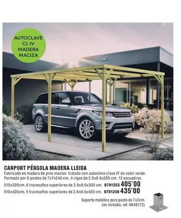 Carport Pérgola Madera Lleida