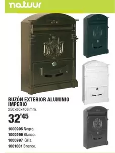 Natuur - Buzón Exterior Aluminio Imperio