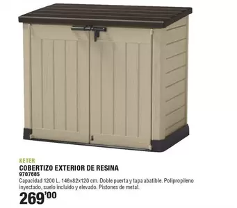Keter - Cobertizo Exterior De Resina
