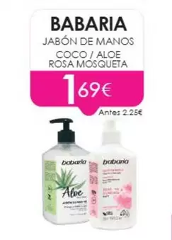 Babaria - Jabón De Manos Coco/ Aloe Rosa Mosqueta