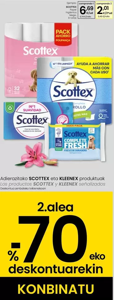 Scottex - Papel Higiénico Mega