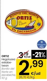 Ortiz - Bonito Del Norte En Escabeche, 112 G