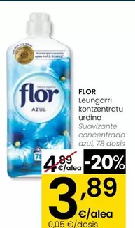 Flor - Suavizante Concentrado Azul