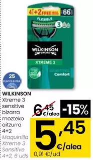 Wilkinson - Maquinilla Xtreme 3 Sensitive