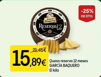García Baquero - Queso Reserva 12 Meses
