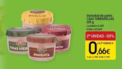 Casa Tarradellas - Variedad De Pates