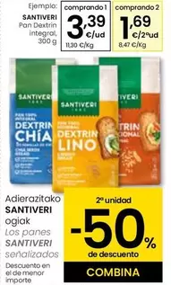 Santiveri - Pan Dextrin Integral, 300 G