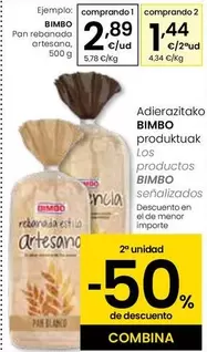 Bimbo - Pan Rebanada Artesana