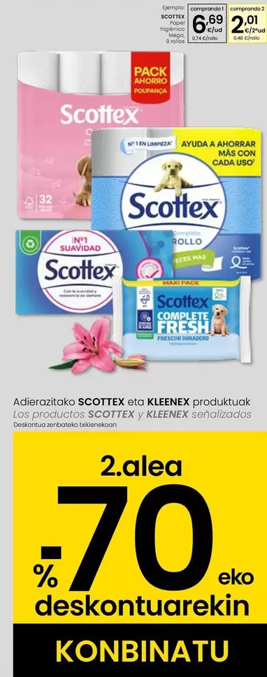 Scottex - Papel Higiénico Mega