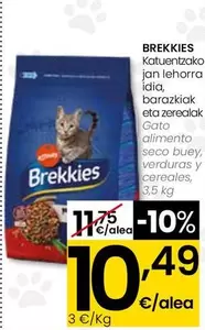 Brekkies - Gato Alimento Seco Buey, Verduras Y Cereales