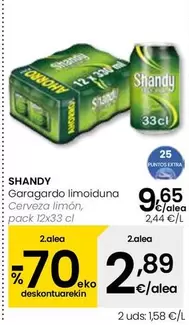 Shandy - Cerveza Limon