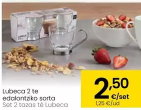 Set 2 Tazas Té Lubeca