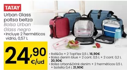 Tatay - Bolsa Urban Glass Negro