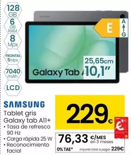 Samsung - Tablet Gris Galaxy Tab A11+