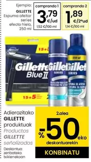 Gillette - Espuma Afeitar Series Efecto Hielo
