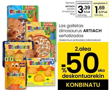 Artiach - Galleta Dinosaurus, 411 G