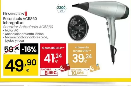 Remington - Secador Botanicals AC5860