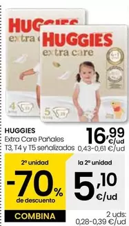 Huggies - Extra Care Pañales