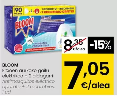 Bloom - Antimosquitos Electrico Aparato + Recambios