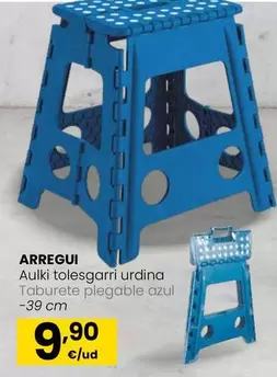 Arregui - Taburete Plegable Azul