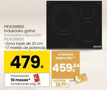 Bosch - Encimera Inducción PID631BB5E