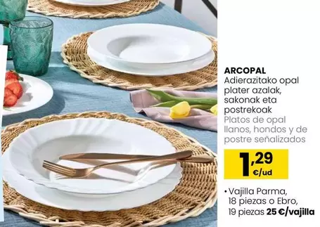 Arcopal - Platos De Papel Llanos, Hondo Y De Postre Señalizados