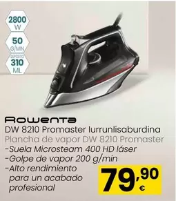 Rowenta - Plancha De Vapor DW 8210 Promaster