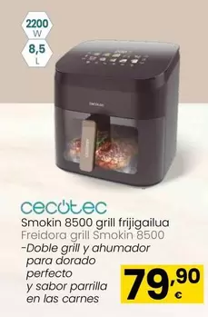 Cecotec - Freidora Grill Smokin 8500