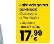 Cazadora O Pantalon Vaquero