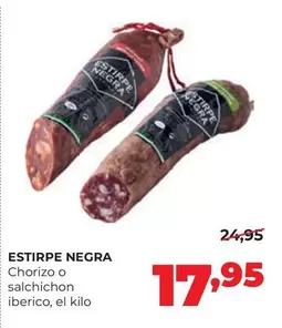 Estirpe Negra - Chorizo O Salchichon Iberico