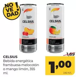 mango - Bebida Energética Frambuesa Melocoton O Mango Limon